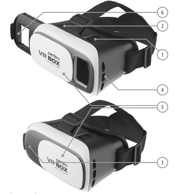 Очки виртуальной реальности для смартфона с пультом управления(PF-VR BOX 2+)
