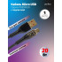 U4020 USB А вилка - Micro USB вилка, 20W, нейлон, черный, длина 1 м., PREMIUM U4020 USB А вилка - Micro USB вилка, 20W, нейлон, черный, длина 1 м., PREMIUM