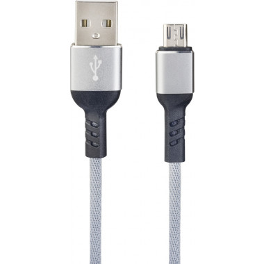 U4809 USB A вилка - Micro USB вилка, 2A, серый, длина 2 м., Micro Premium U4809 USB A вилка - Micro USB вилка, 2A, серый, длина 2 м., Micro Premium