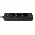 POWER-S, 2500 Вт, 1,8м, 3 розетки 10А, 2USB, двойная защита, черный POWER-S, 2500 Вт, 1,8м, 3 розетки 10А, 2USB, двойная защита, черный