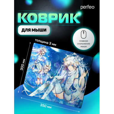«Anime», Рис.3 (350*300*3 мм), ткань+резиновое основание «Anime», Рис.3 (350*300*3 мм), ткань+резиновое основание