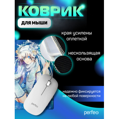 «Anime», Рис.3 (350*300*3 мм), ткань+резиновое основание «Anime», Рис.3 (350*300*3 мм), ткань+резиновое основание