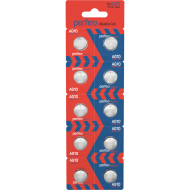 Perfeo AG10 LR1130/10BL Alkaline Cell Perfeo AG10 LR1130/10BL Alkaline Cell