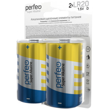 Perfeo LR20/2BL Super Alkaline Perfeo LR20/2BL Super Alkaline
