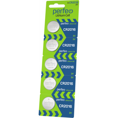 Perfeo CR2016/5BL Lithium Cell Perfeo CR2016/5BL Lithium Cell