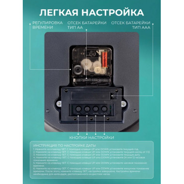 PF-WC-014, круглые д. 30 см, золотой корпус / белый циферблат PF-WC-014, круглые д. 30 см, золотой корпус / белый циферблат