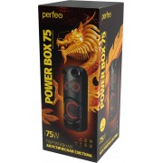 «Power Box 75» EQ, MP3 USB|microSD, AUX, FM, 2xMIC, TWS черная (PF_B4989)