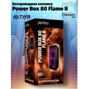 «Power Box 80 Flame II» BT, EQ, USB, microSD, AUX, FM, MIC, GT, TWS, LED, ПДУ, 2 б/п микрофона (PF_D0047)