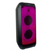 «Power Box 80 Flame II» BT, EQ, USB, microSD, AUX, FM, MIC, GT, TWS, LED, ПДУ, 2 б/п микрофона (PF_D0047)