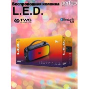 «L.E.D.» 14W, MP3 USB, AUX, FM, TS 6,35, VA, HF, TWS черная (PF_D0053)
