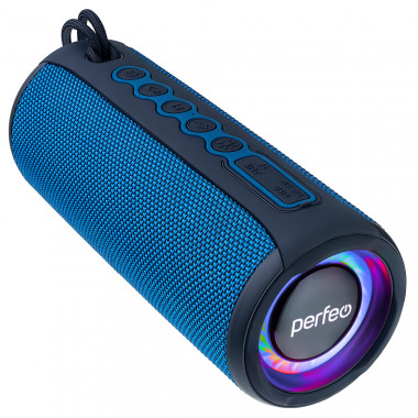 «TELAMON» FM, MP3 USB/TF, AUX, TWS, LED, HF, 40Вт, 4400mAh, синий «TELAMON» FM, MP3 USB/TF, AUX, TWS, LED, HF, 40Вт, 4400mAh, синий