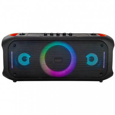 «TERZA» 70W EQ, MP3 USB-microSD, AUX, FM, 2xJACK, LED, TWS черная + ПДУ + бп микрофон «TERZA» 70W EQ, MP3 USB-microSD, AUX, FM, 2xJACK, LED, TWS черная + ПДУ + бп микрофон