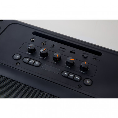 «TERZA» 70W EQ, MP3 USB-microSD, AUX, FM, 2xJACK, LED, TWS черная + ПДУ + бп микрофон «TERZA» 70W EQ, MP3 USB-microSD, AUX, FM, 2xJACK, LED, TWS черная + ПДУ + бп микрофон