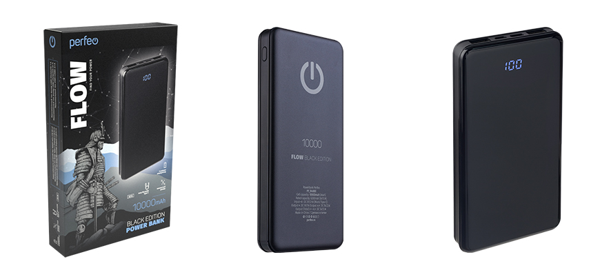 Perfeo Powerbank FLOW Black Edition
