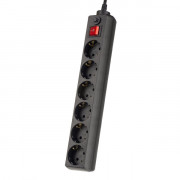 POWER+ 1,8м, 6 розеток, черный PF-PP-6/1,8-B PF_A4670)