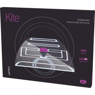 Антенна активная комнатная цифровая DVB-T2 «KITE» Антенна активная комнатная цифровая DVB-T2 «KITE»