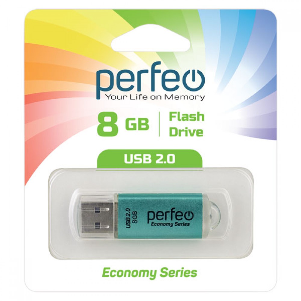 USB накопитель Perfeo USB 8GB E01 Green economy series купить недорого с  доставкой в Москве и всей России!